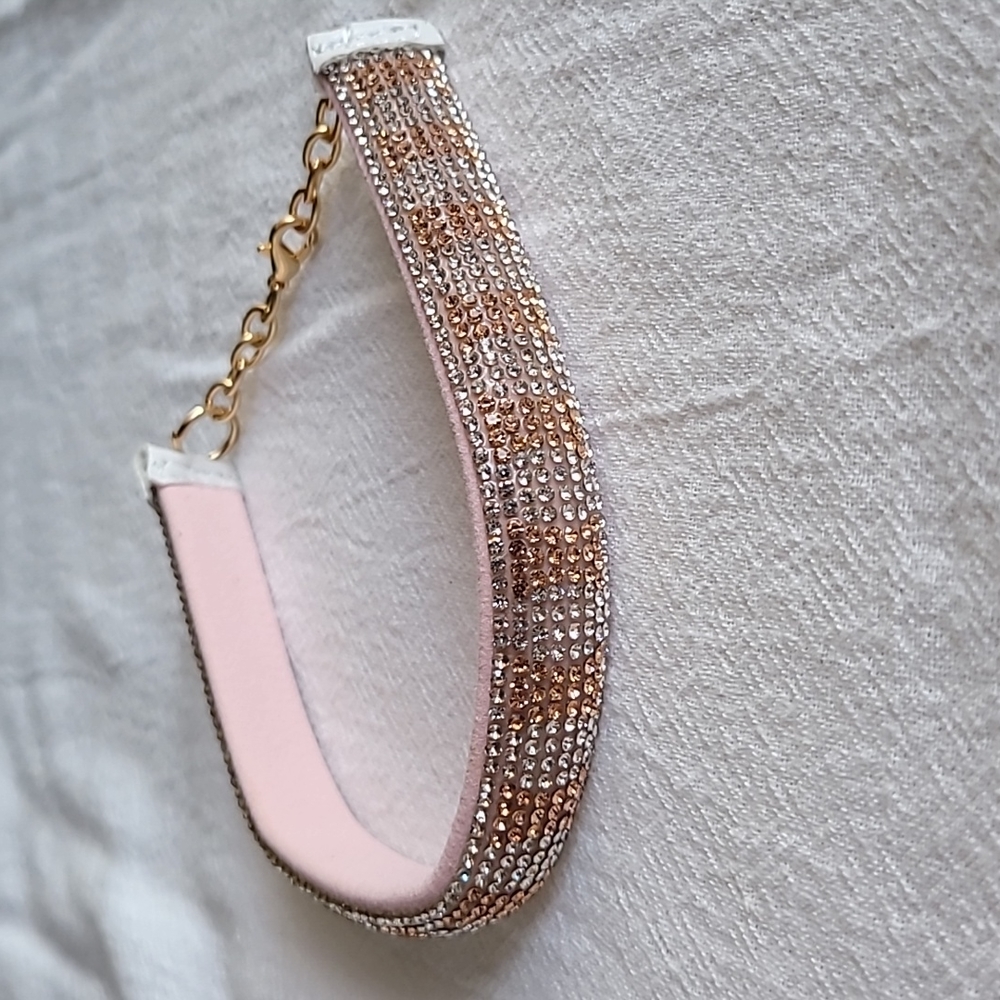 Large Pink Diamond Collar for Small Pets. Cats or Dogs. Size chart available.